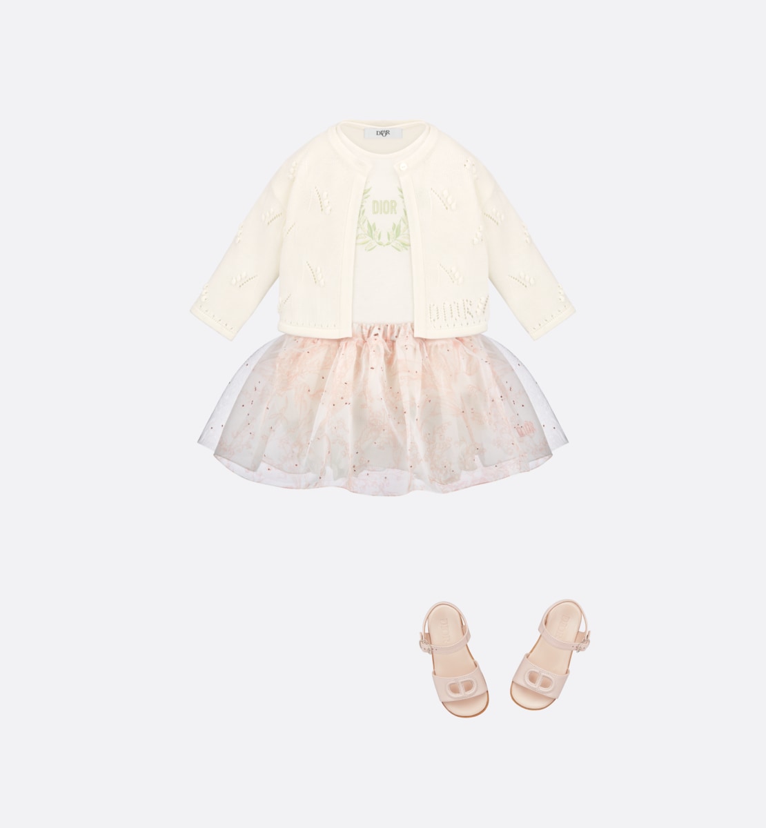 T-shirt bébé Jersey de coton ivoire