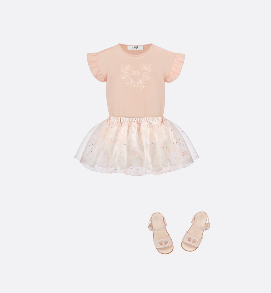 T-shirt bébé Jersey de coton rose