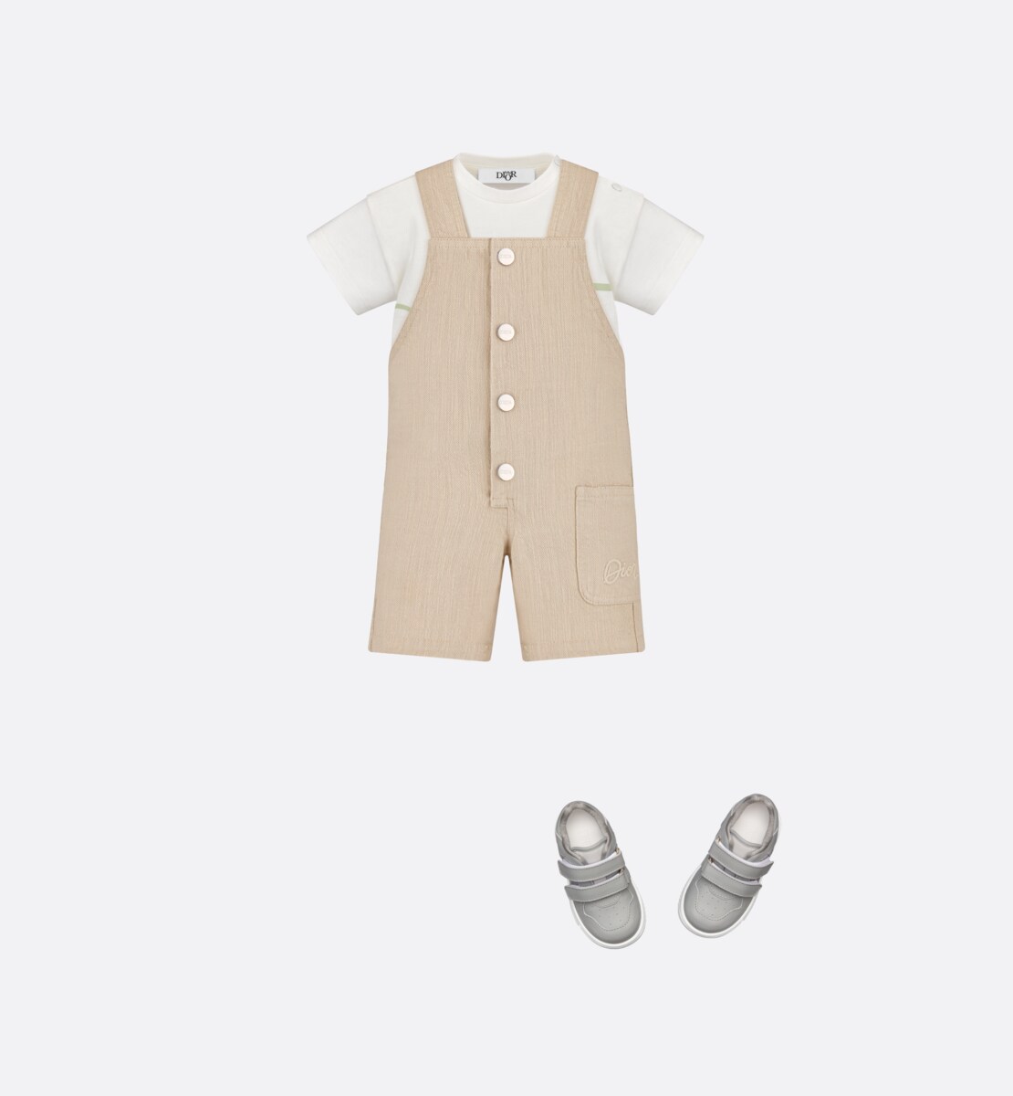 T-shirt bébé Jersey de coton ivoire