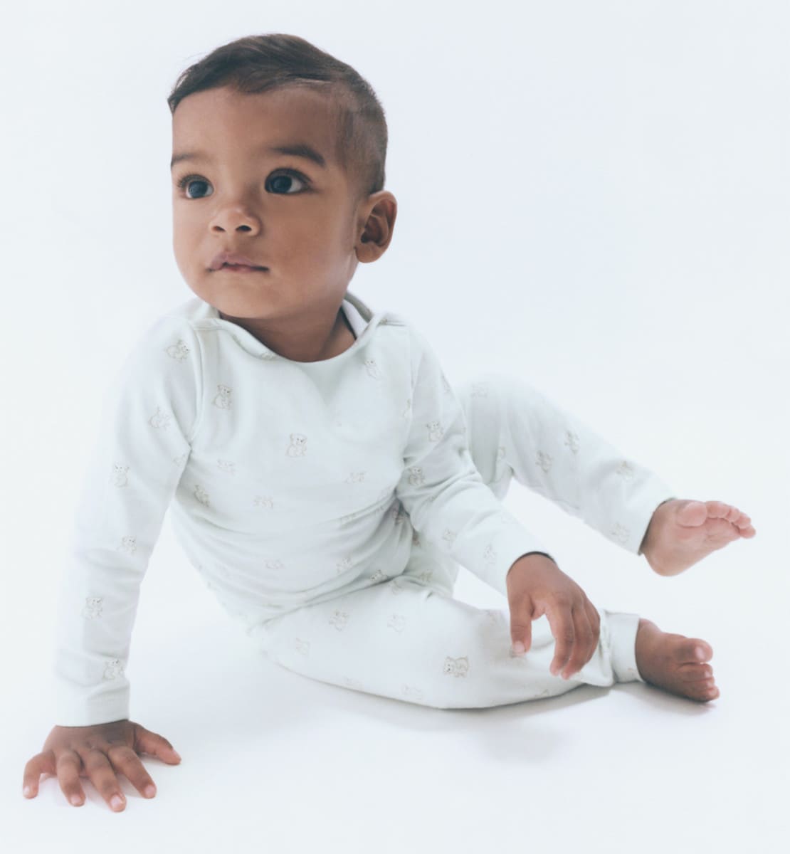 Ensemble bébé Bobby Jersey de coton céladon
