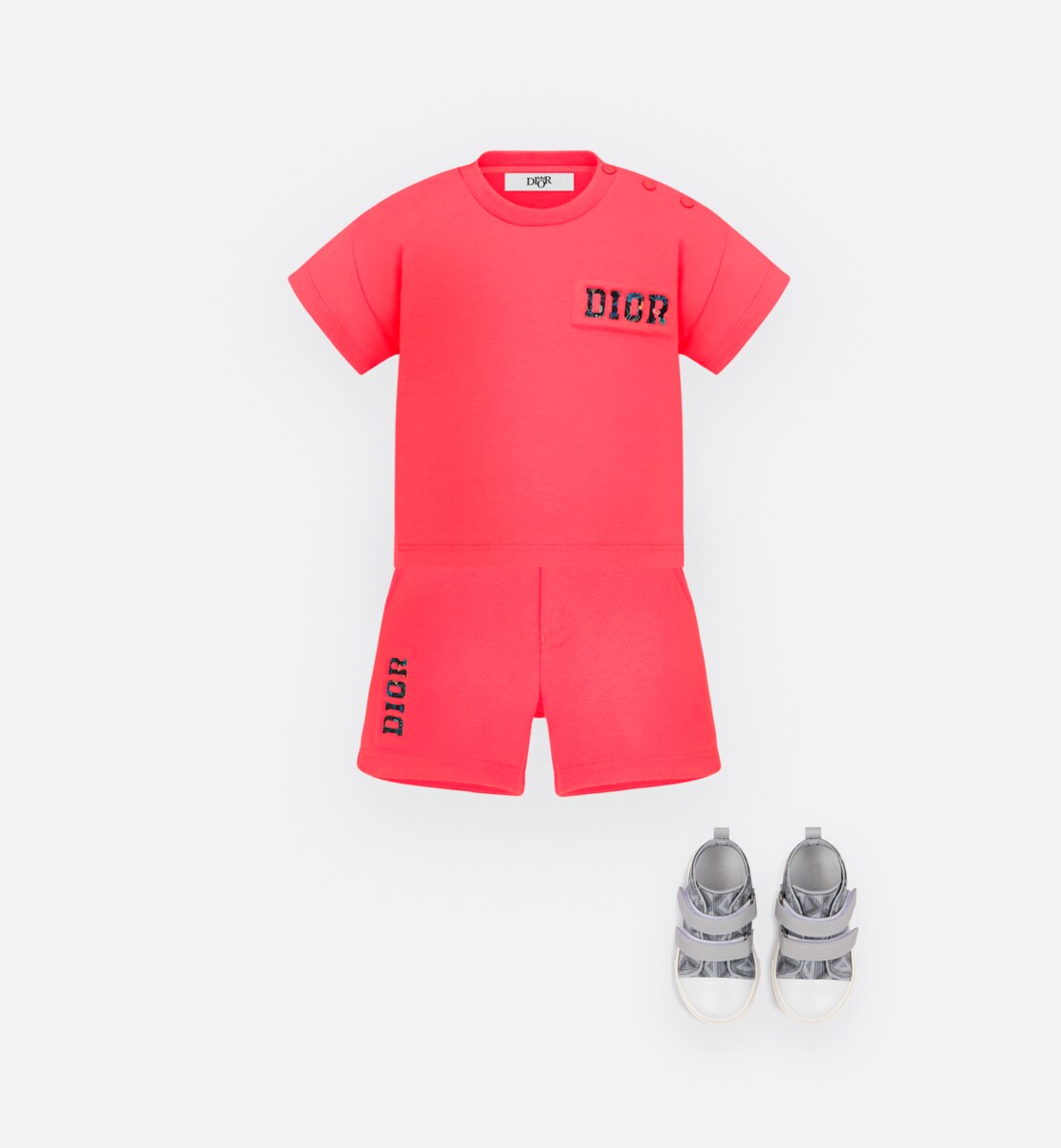 T-shirt bébé Jersey de coton corail