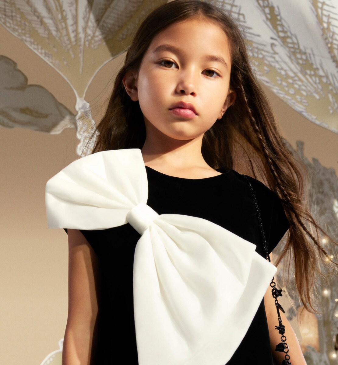 Robe trapèze enfant Velours noir
