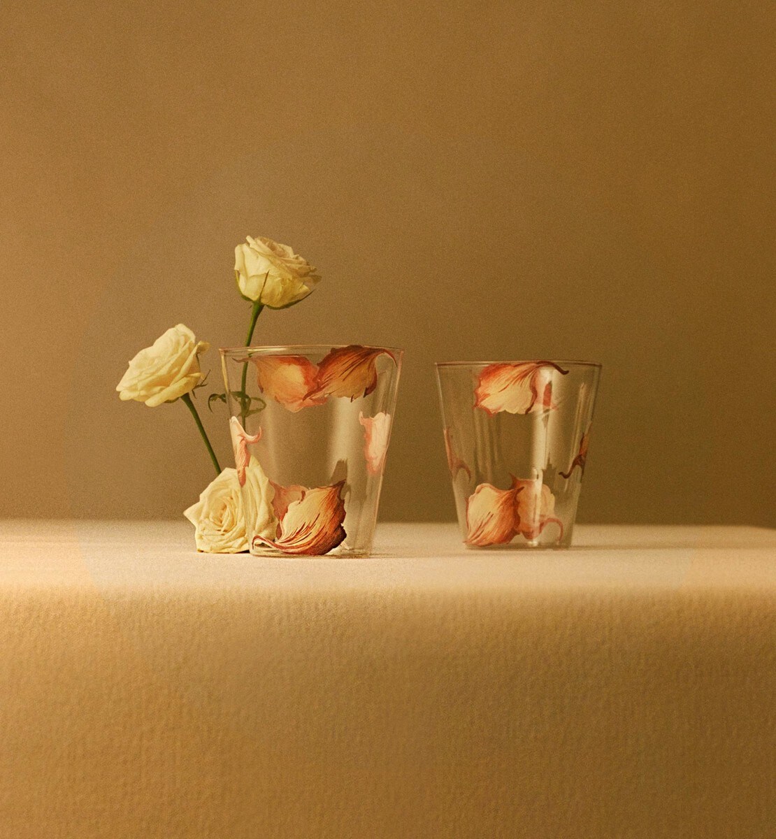 Verre à eau Cannage & Roses, Rose