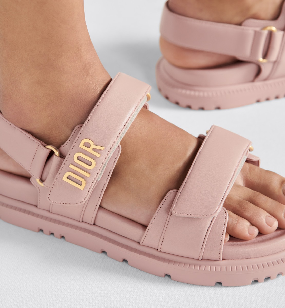 Sandale Dioract Cuir d'agneau rose nude