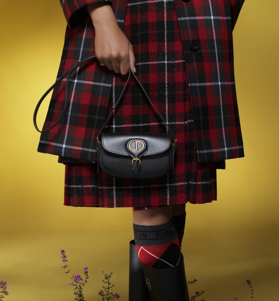 Mini sac Dior Bobby Cuir de veau box noir