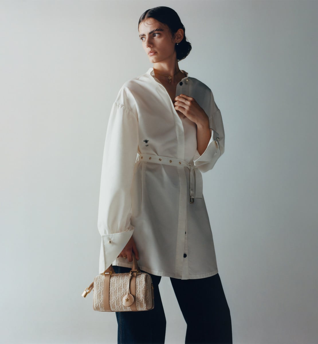 Sac Dior Groove 20 Toile jacquard Dior Oblique couleur naturel