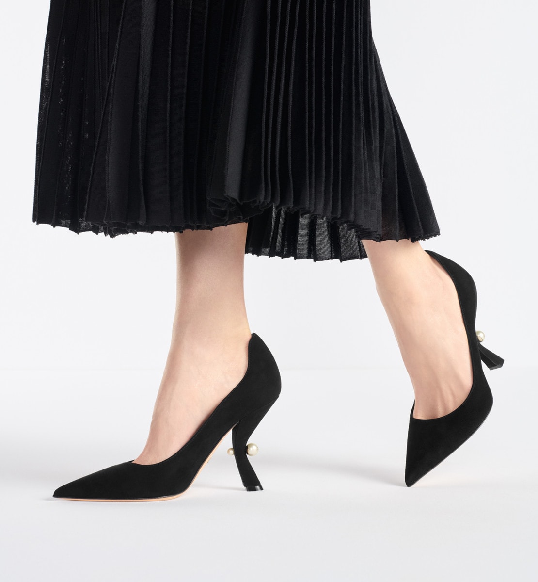 Escarpin Dior Tribales Chèvre velours noir