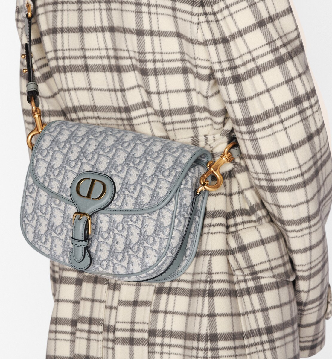 Sac Dior Bobby Medium Toile jacquard Dior Oblique gris