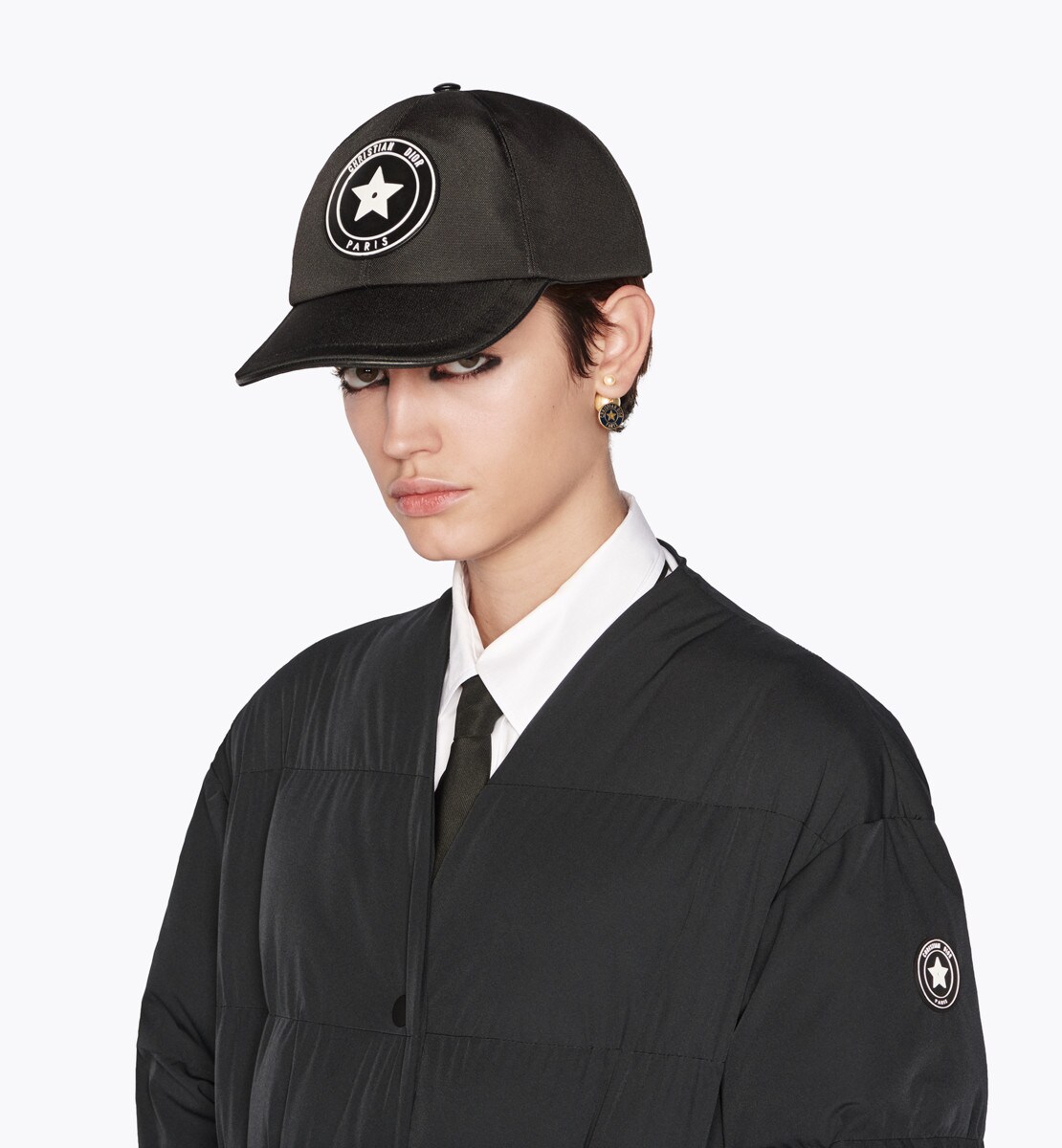 Casquette D-Player Coton mélangé noir