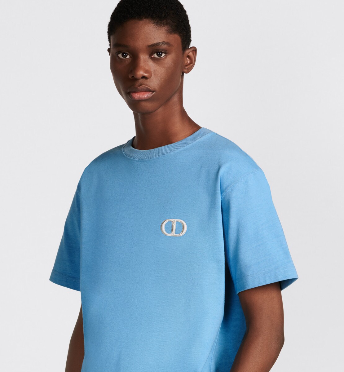T-shirt CD Icon Jersey de coton biologique bleu