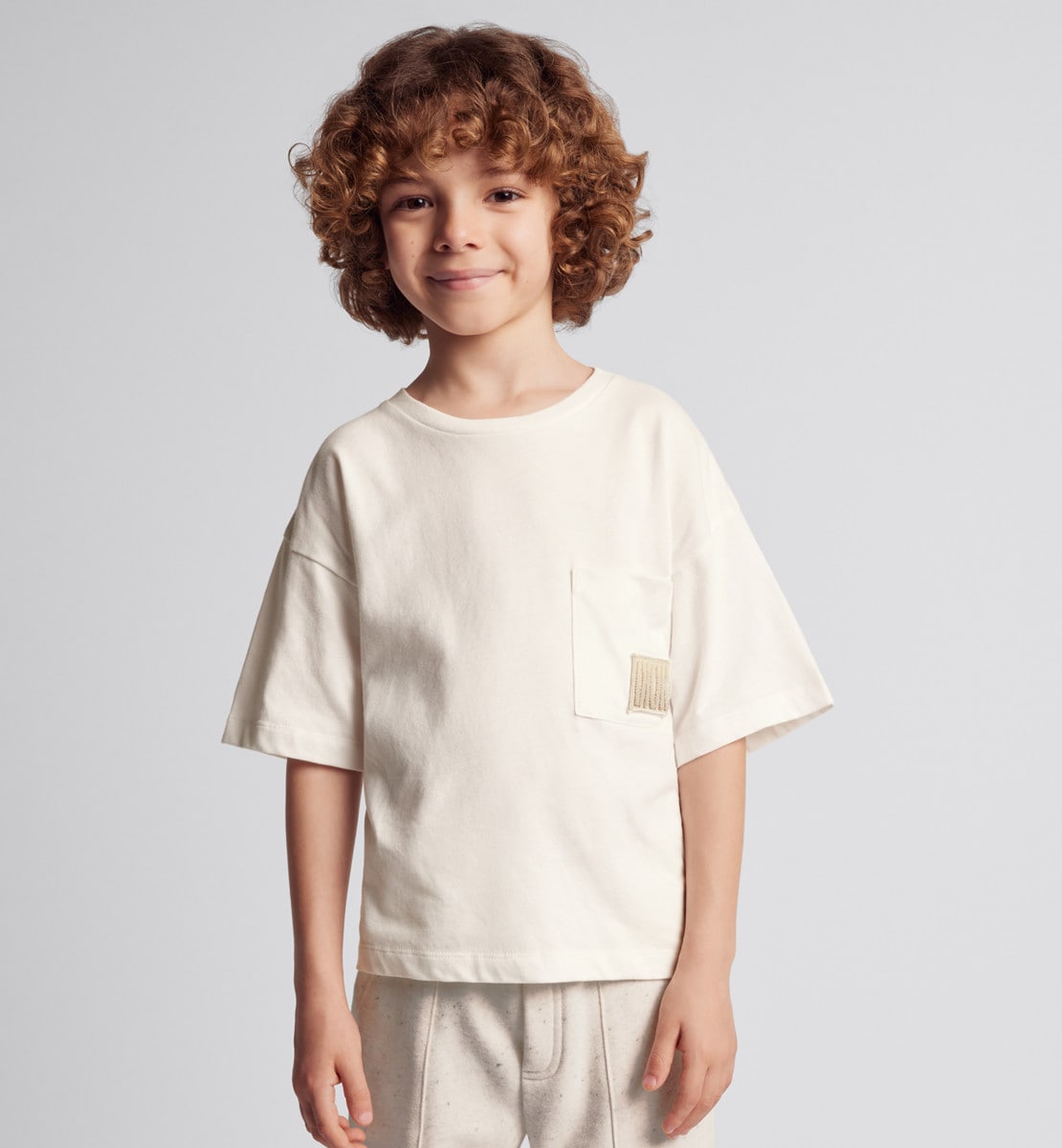 T-shirt enfant Jersey de coton ivoire