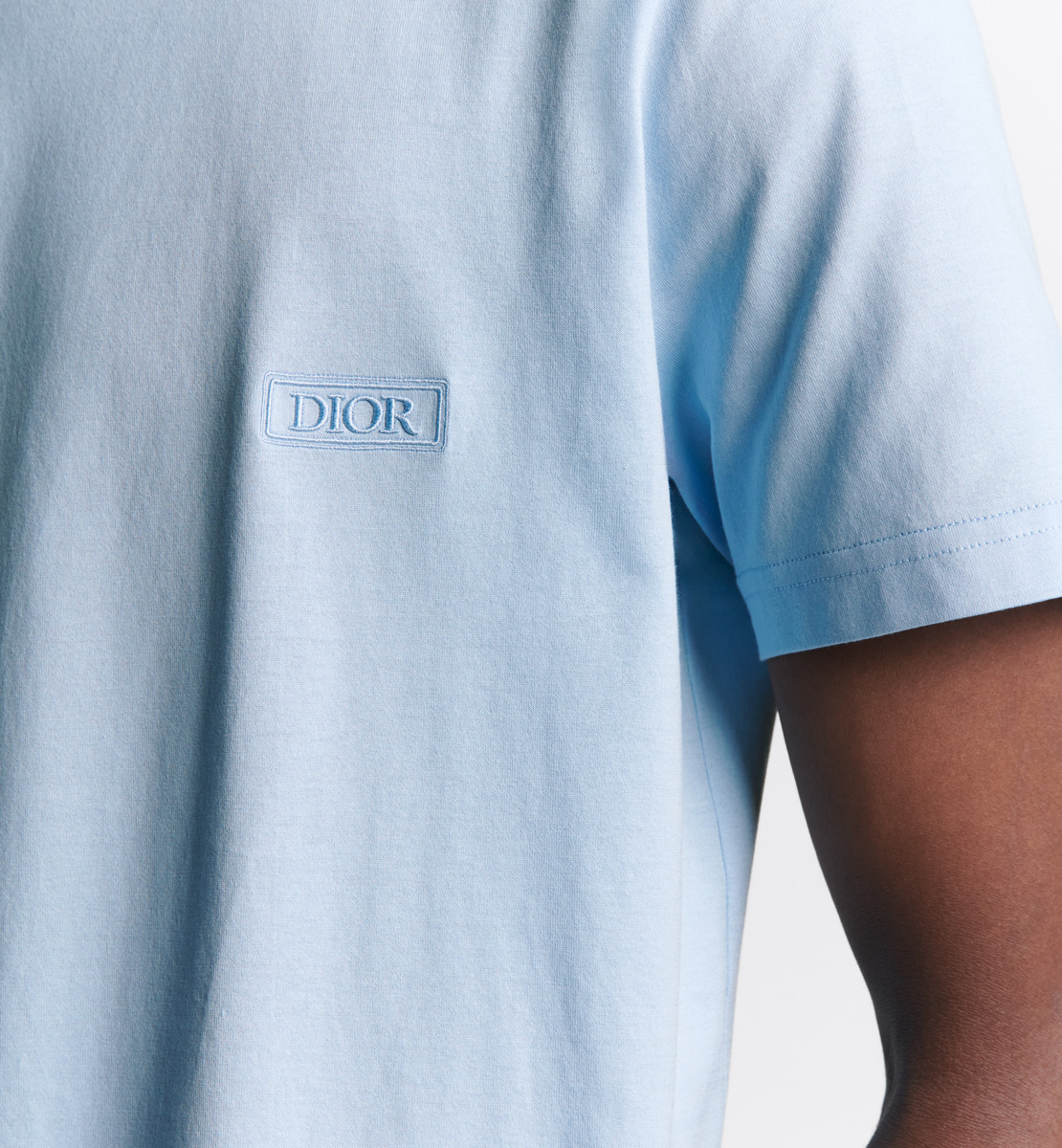 T-shirt Dior Icons Jersey de coton Sea Island bleu