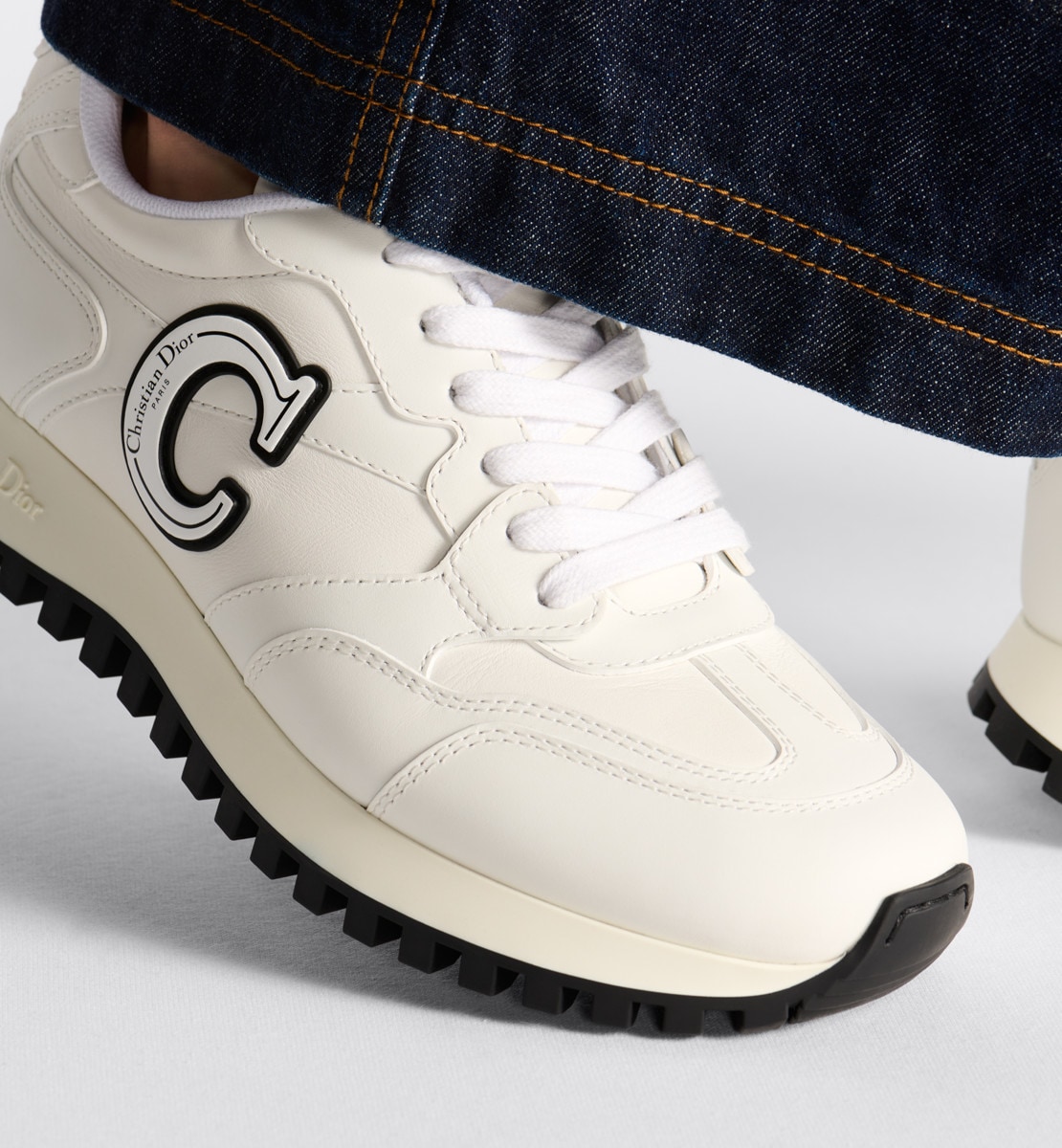 Sneaker C'est Dior Cuir de veau blanc