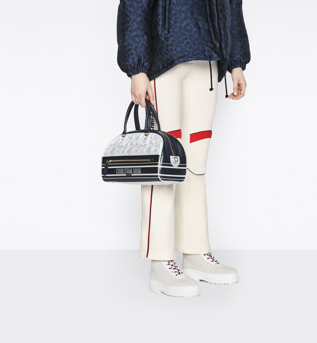 Pantalon de ski évasé DiorAlps Tissu technique blanc