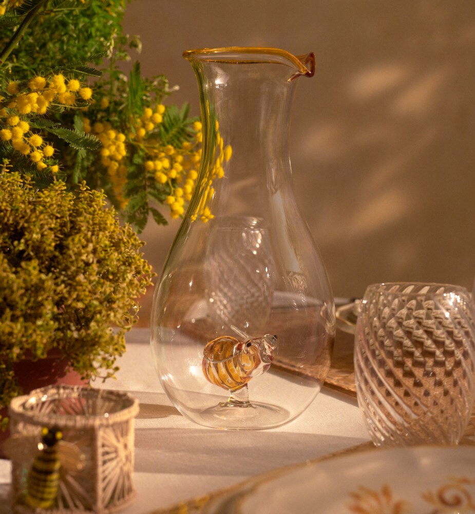 Carafe Abeille transparente