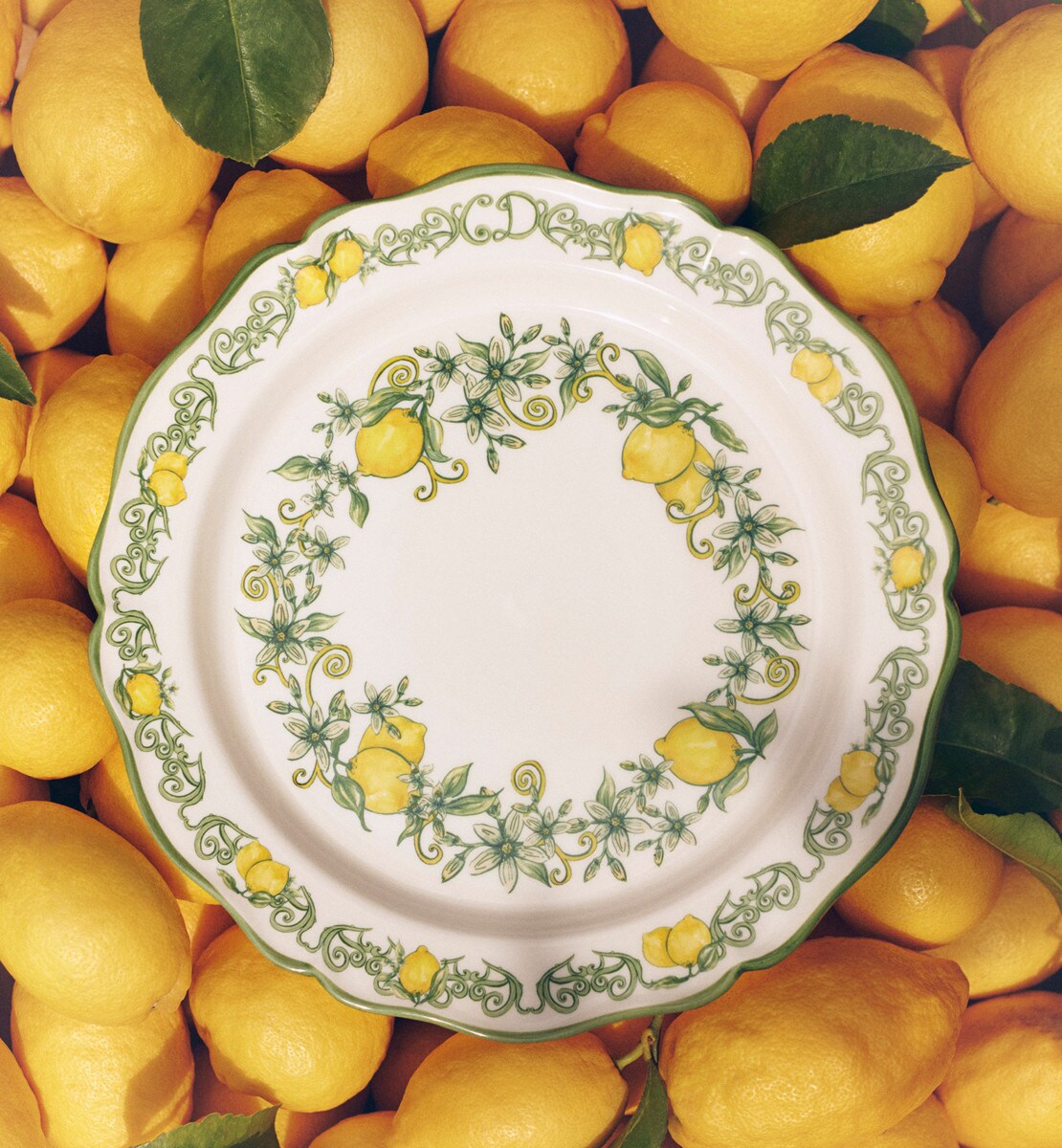 Assiette à dîner Sole di Sicilia, citron
