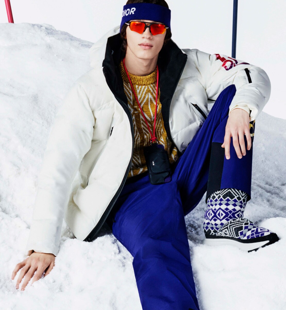 Pantalon de ski DIOR AND DESCENTE Toile technique violette