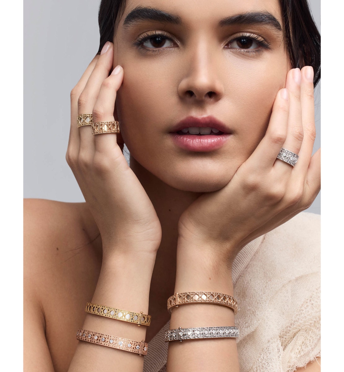 Bague My Dior Or jaune et or blanc
