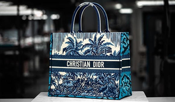 DIOR PALMS 棕榈树印花 BOOK TOTE 手袋