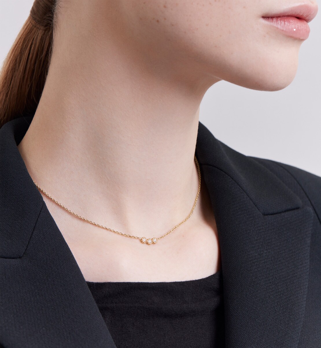 Collier Mimirose Or jaune et diamants
