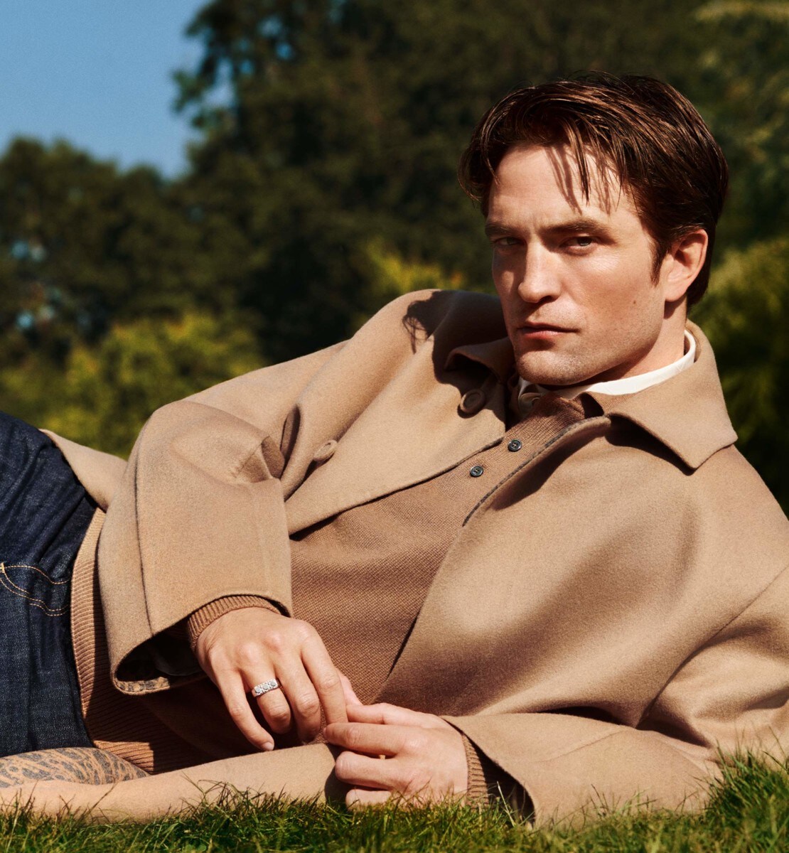 Manteau Dior Icons Drap de cachemire et laine double face beige
