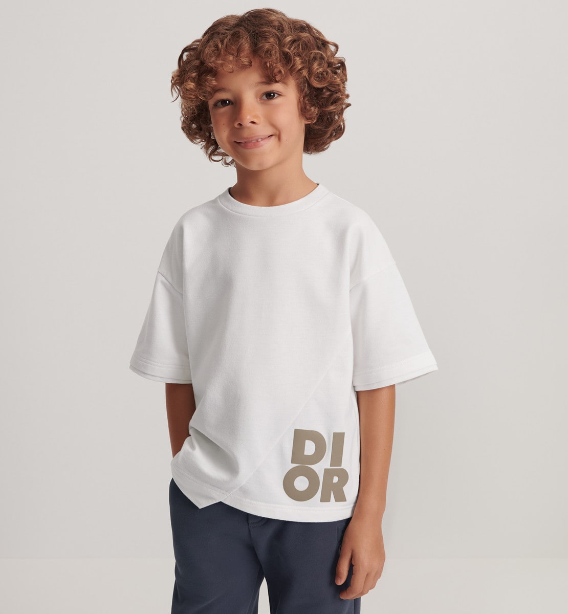 T-shirt enfant Jersey de coton ivoire