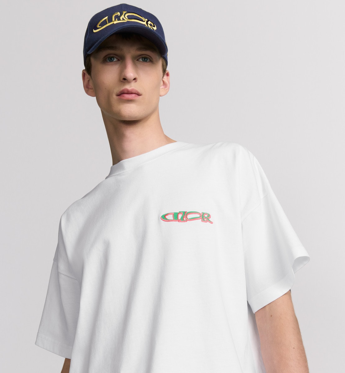 T-shirt DIOR AND LEWIS HAMILTON, coupe oversize Jersey de coton blanc