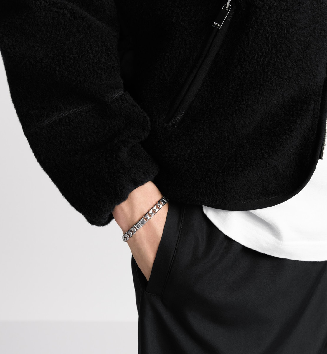Bracelet à maillons Cannage Argent