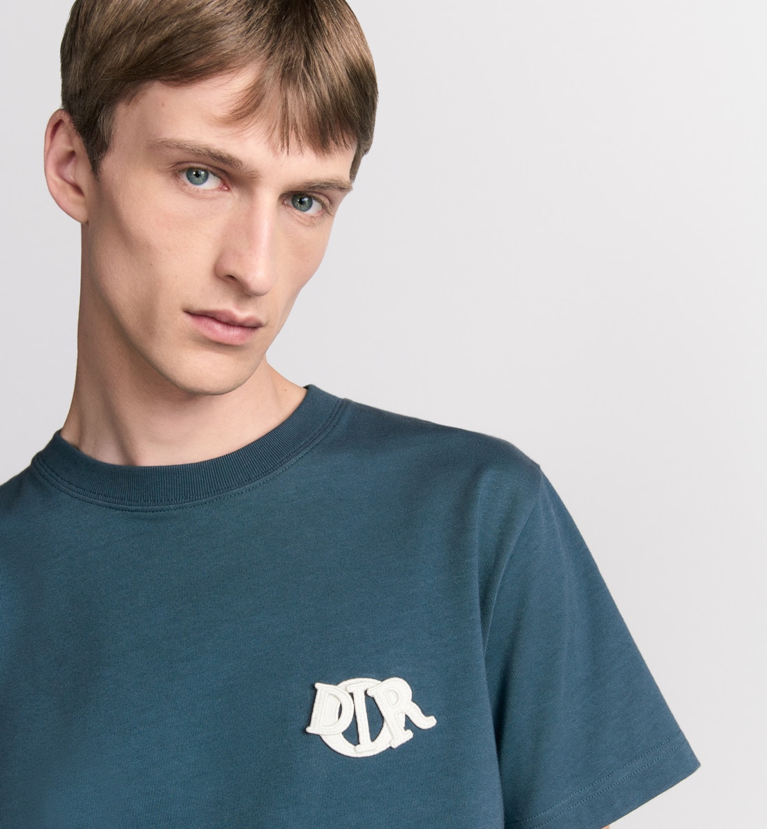 T-shirt Dior Charm, coupe relax Jersey de coton bleu