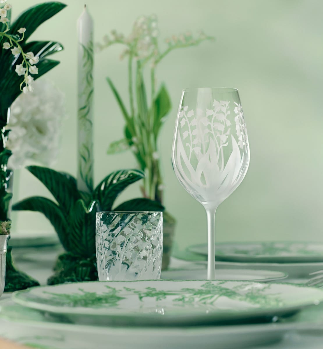 Verre à eau Muguet, transparent