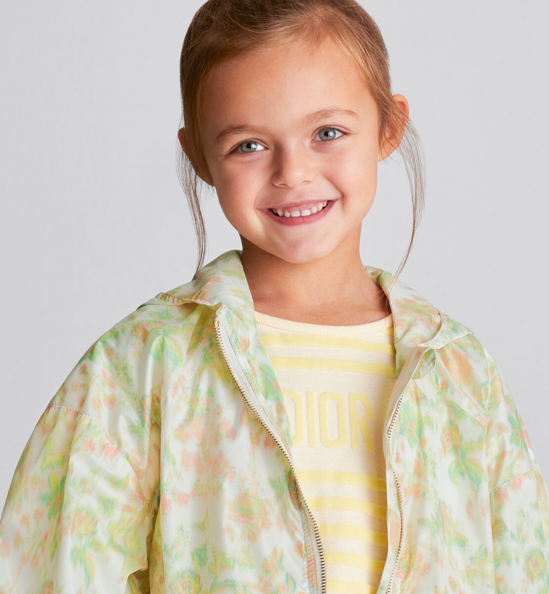 Veste coupe-vent enfant Toile technique déperlante imprimé floral