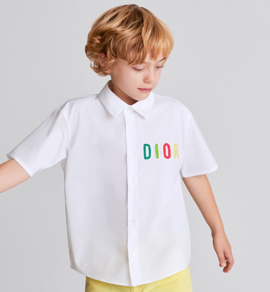 Chemise enfant Popeline de coton blanche