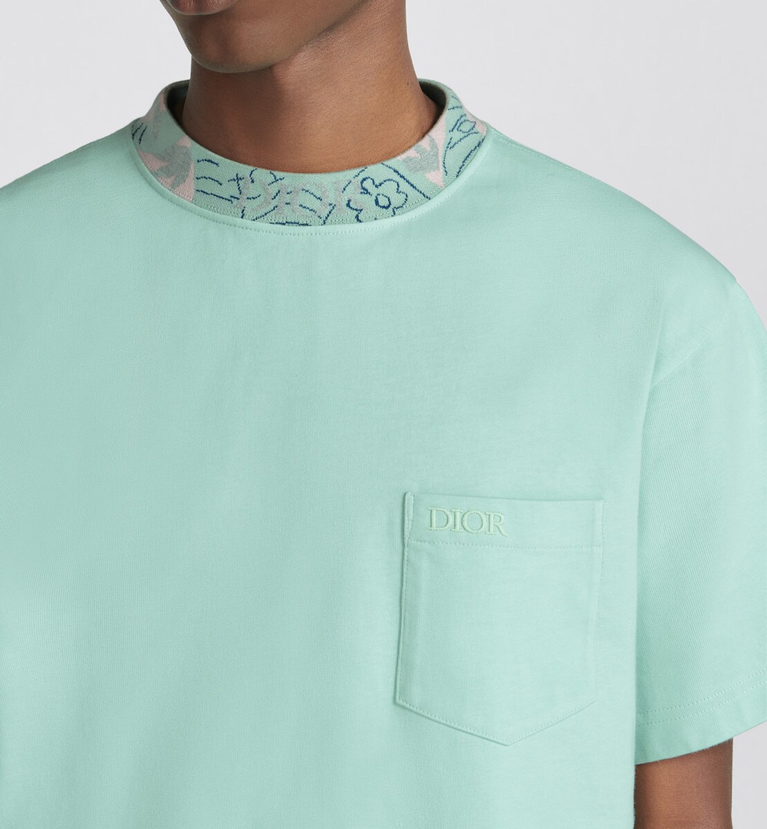 T-shirt DIOR AND DUNCAN GRANT AND CHARLESTON, coupe relax Jersey de coton menthe