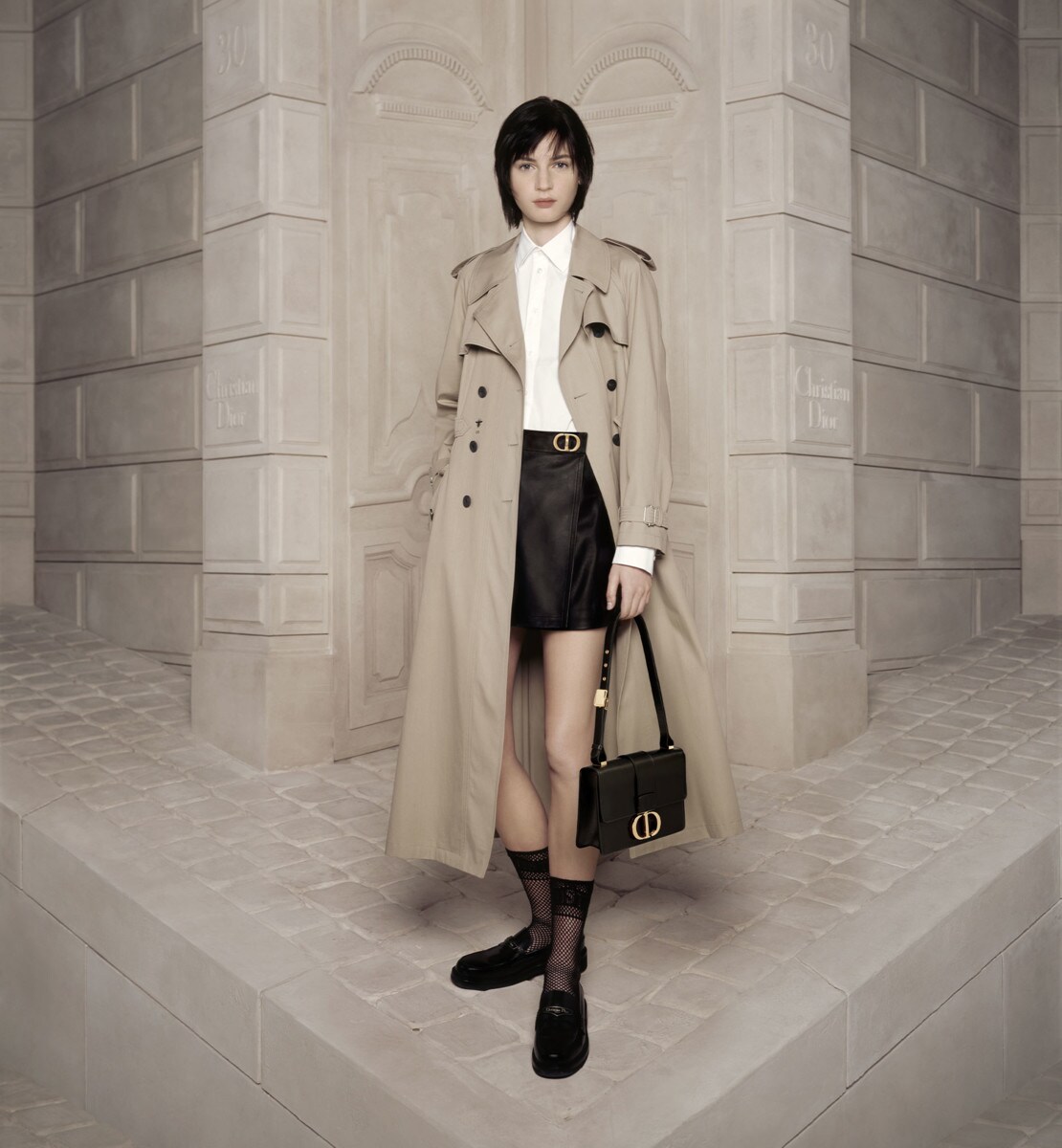 Trench Coton beige