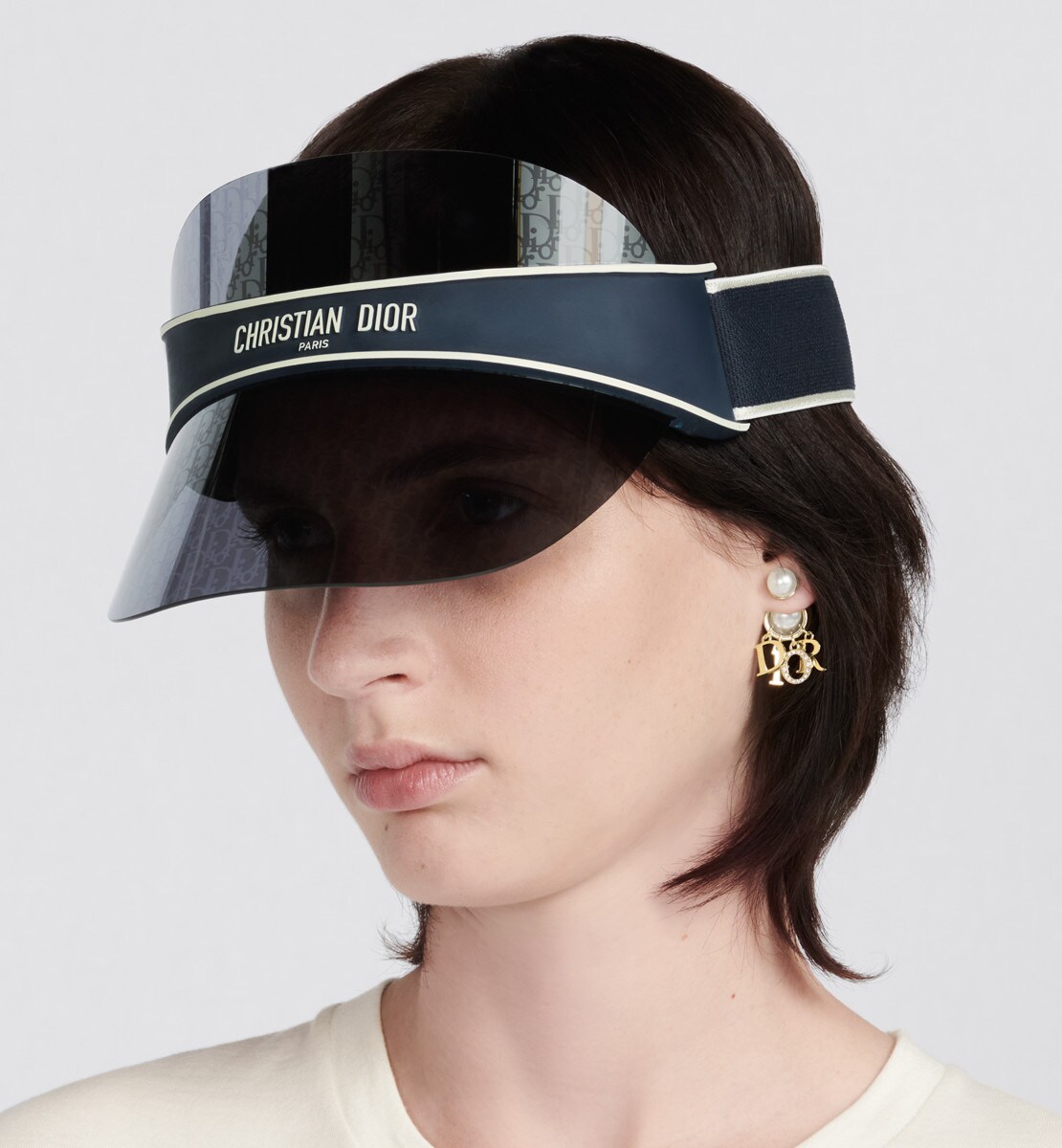 DiorClub V1U Visière Dior Oblique bleu