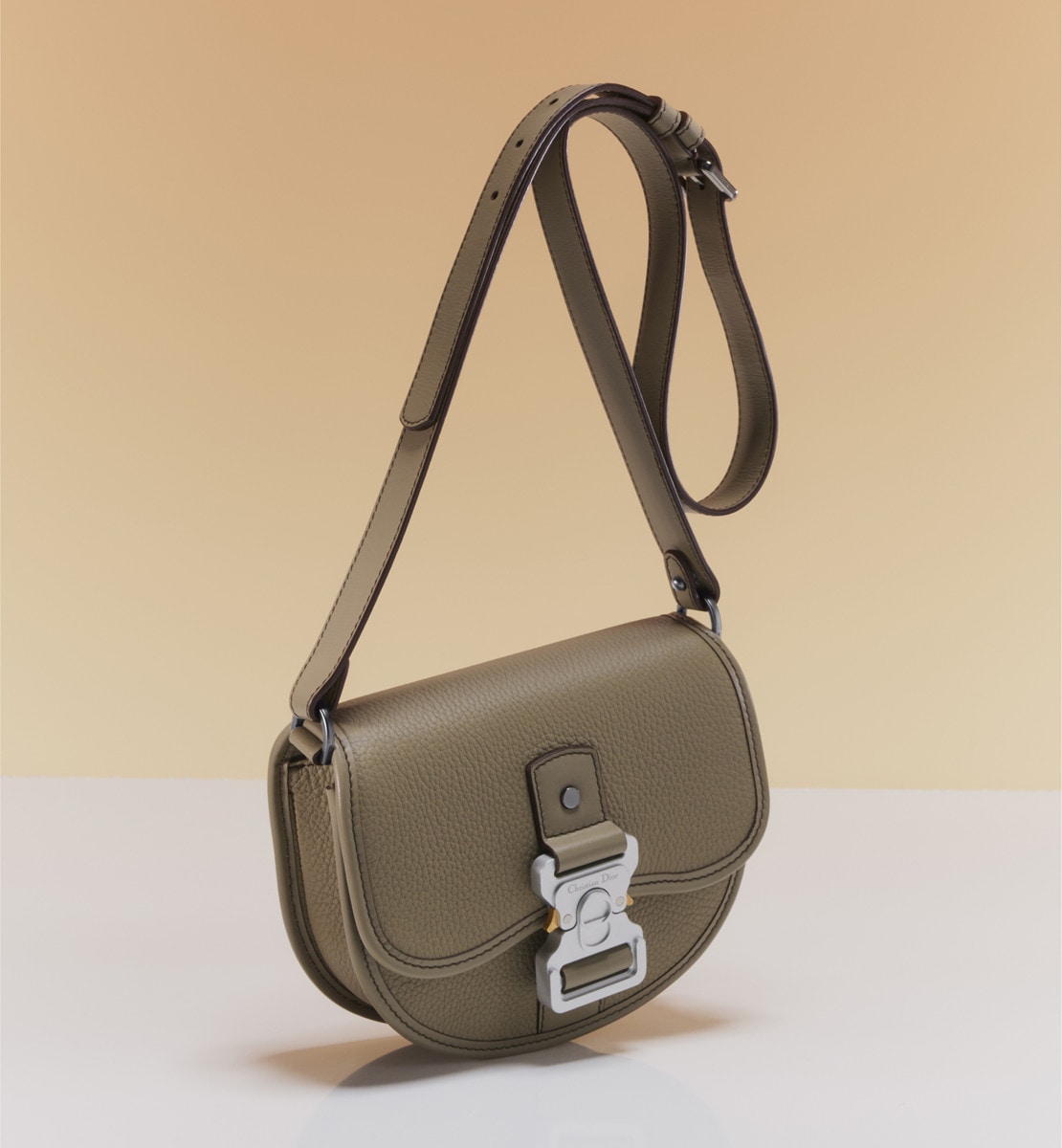 Mini sac à bandoulière Gallop Cuir de veau grainé beige