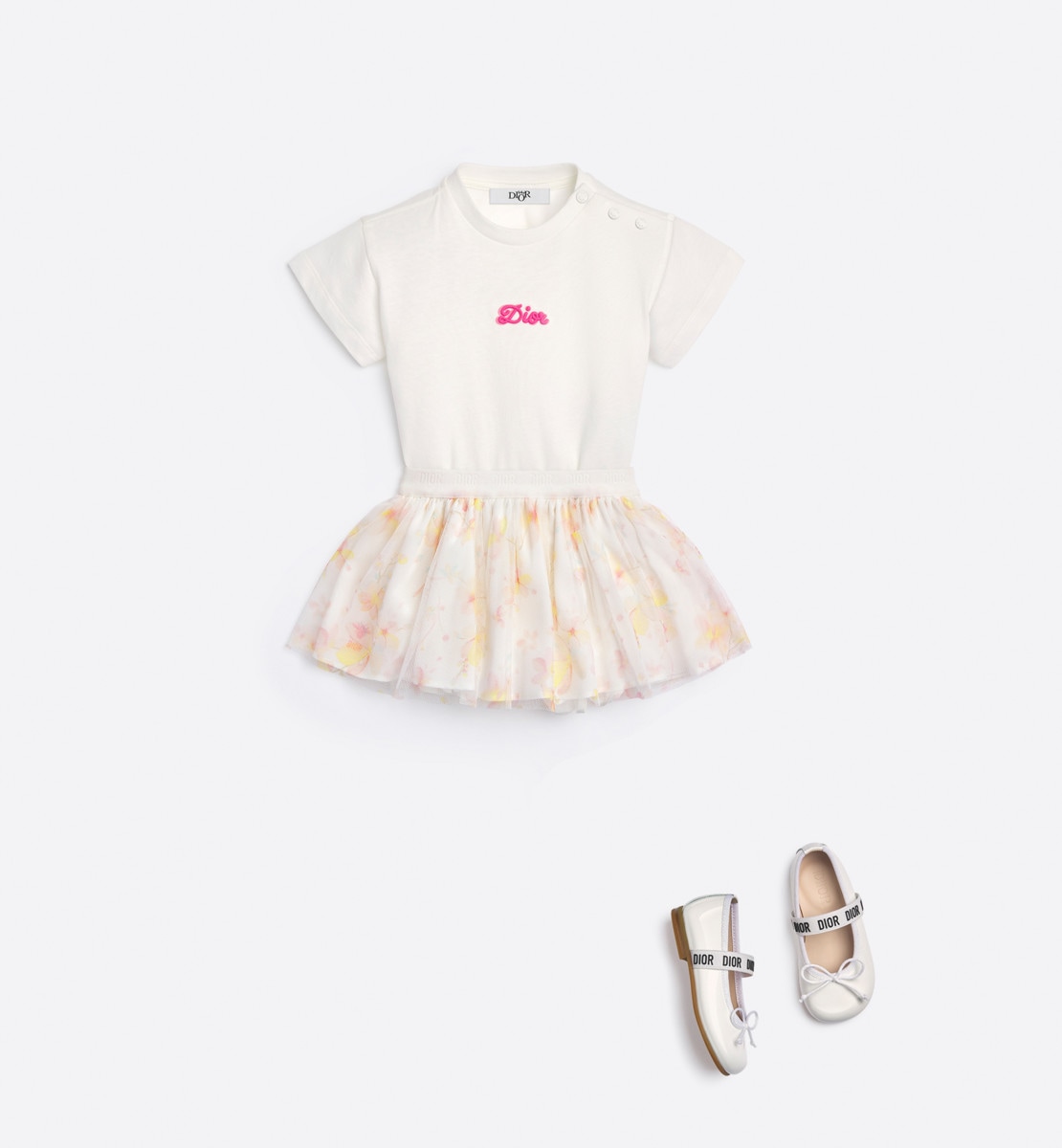 T-shirt bébé Jersey de coton ivoire