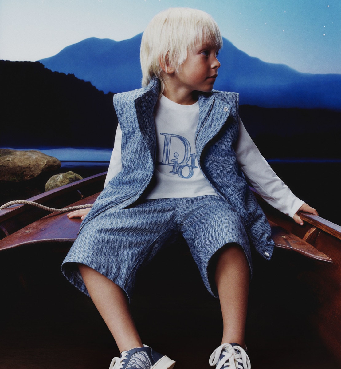 T-shirt à manches longues enfant Jersey de coton ivoire