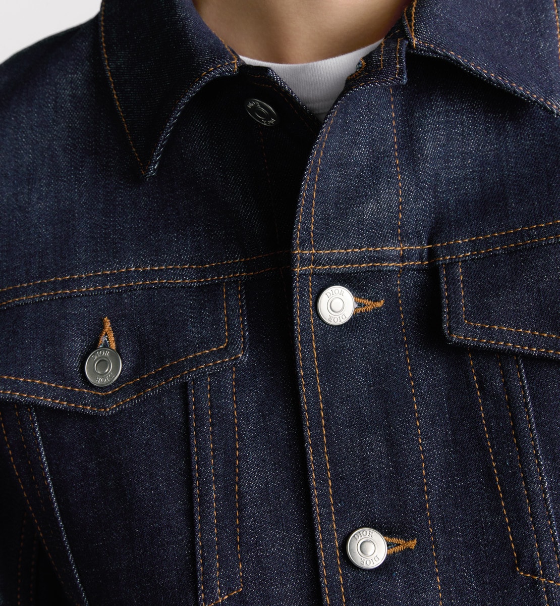 Blouson Dior Oblique Denim de coton bleu brut
