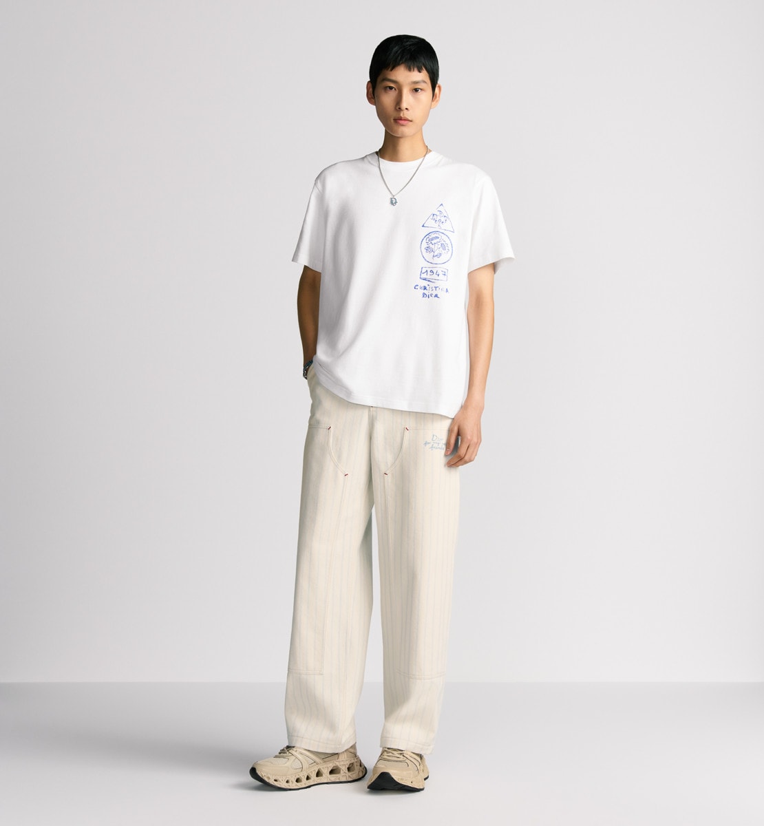 T-shirt DIOR AND HYLTON NEL, coupe relax Jersey de coton blanc