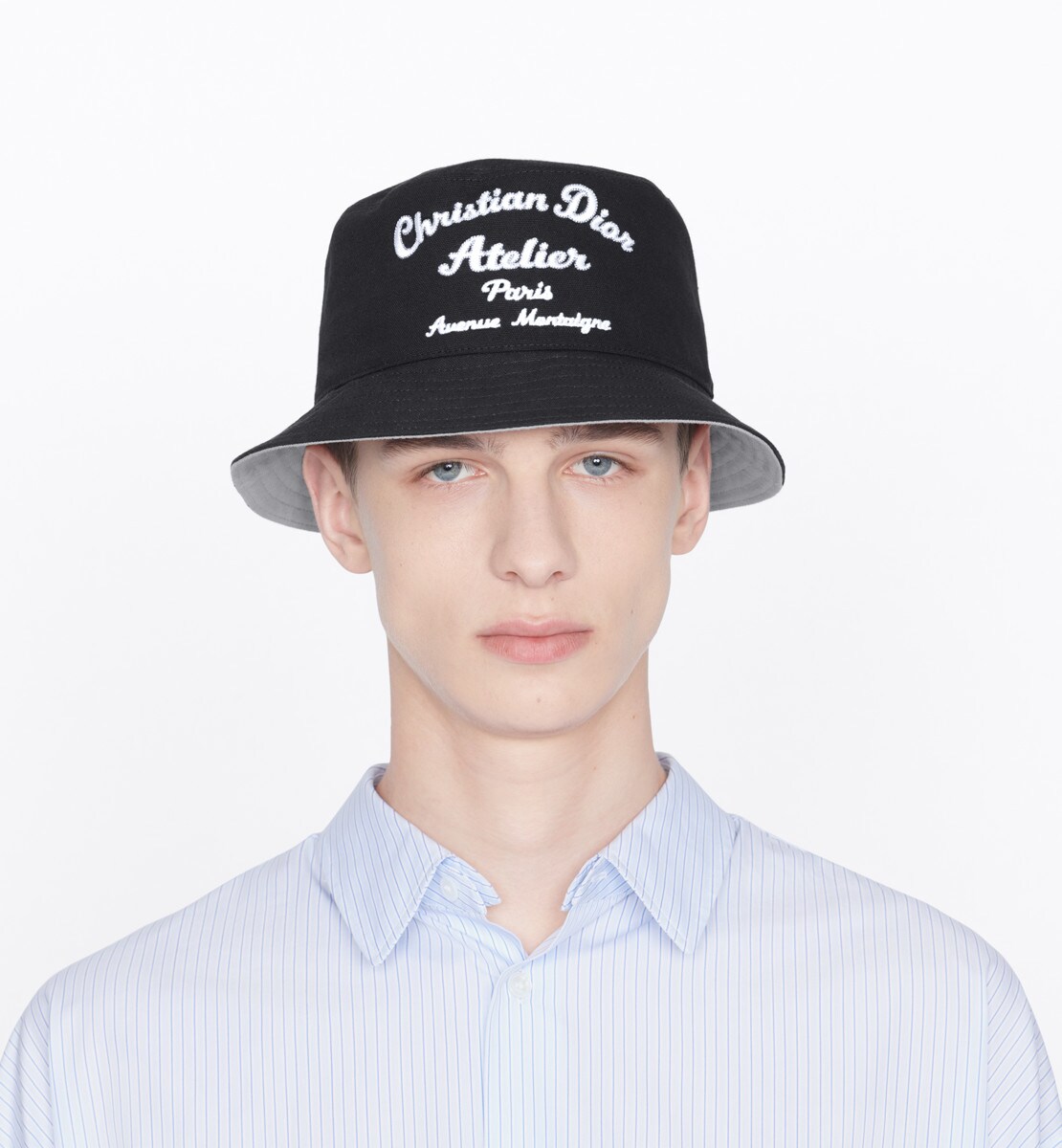 Bob "Christian Dior Atelier" Toile de coton noir