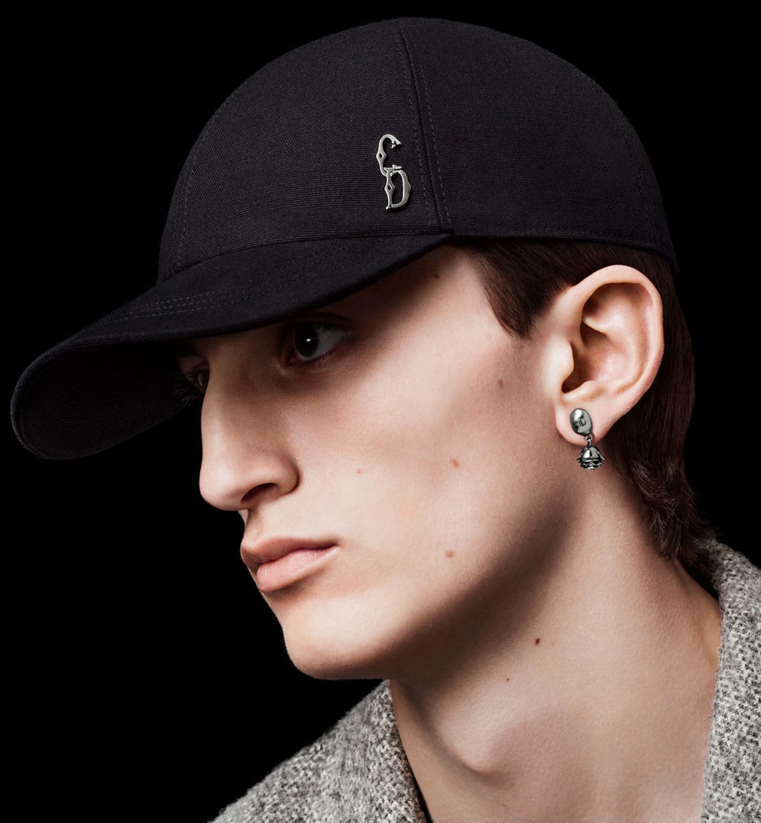 Casquette CD Entrelacé Toile de coton noir
