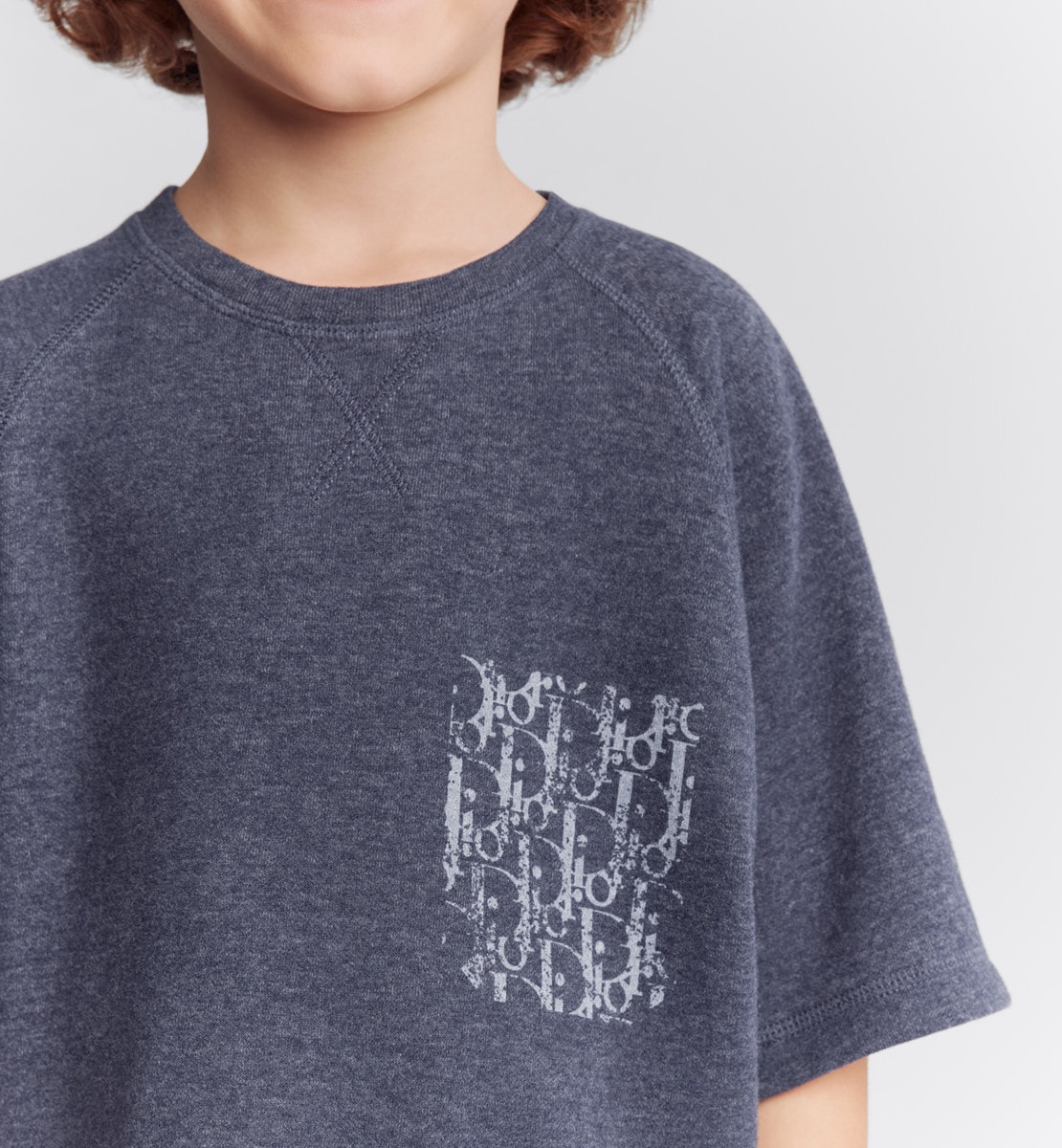 T-shirt enfant Jersey de coton bleu marine