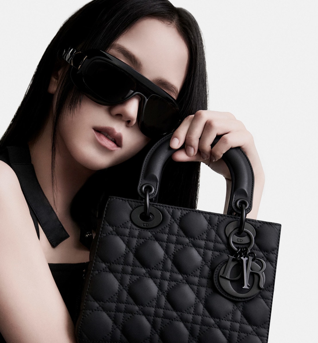 Sac Lady Dior My ABCDior Small Cuir de veau Cannage ultramatte noir