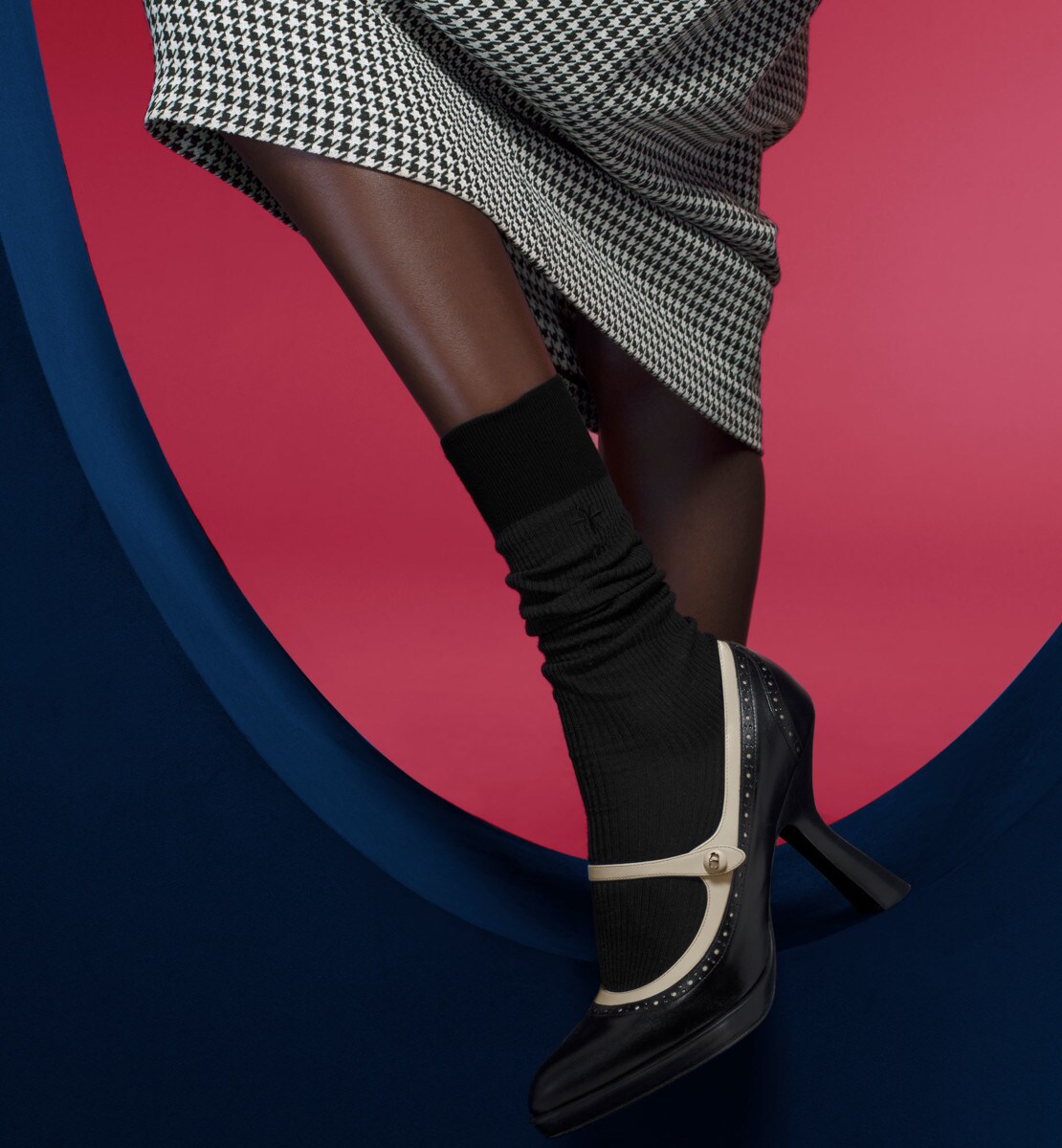 Chaussettes Dior Bee Laine noire