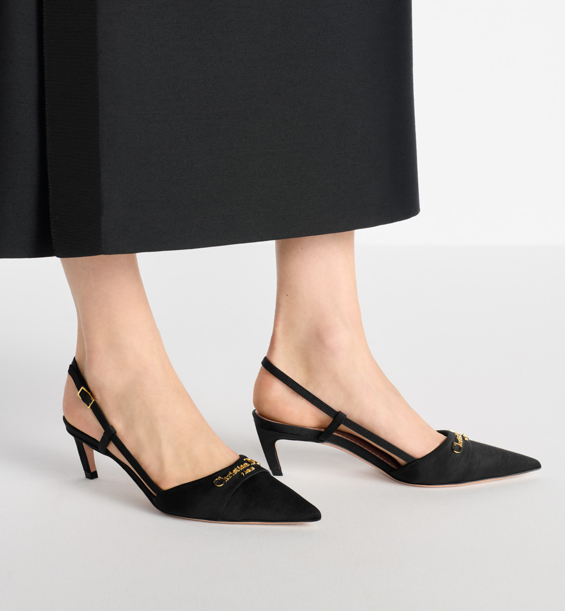 Escarpin slingback My Dior Moiré noir