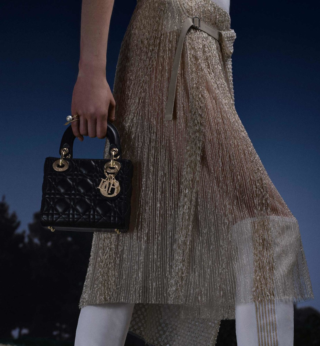 Sac Lady Dior Mini Cuir d'agneau Cannage noir